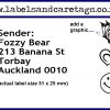 Return address labels